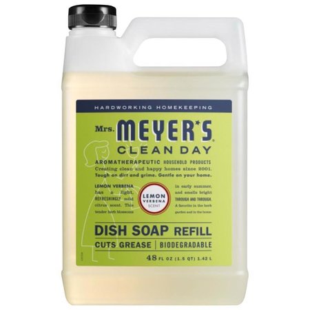 MMCD Mrs. Meyer's Clean Day Lemon Verbena Scent Liquid Dish Soap Refill 48 oz 304832